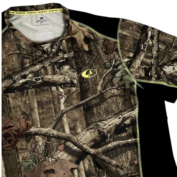 Mossy Oak Break-Up Performance Shirt Men's 2XL Brown Camo Dri-More Tech Hunting - Picture 1 of 11